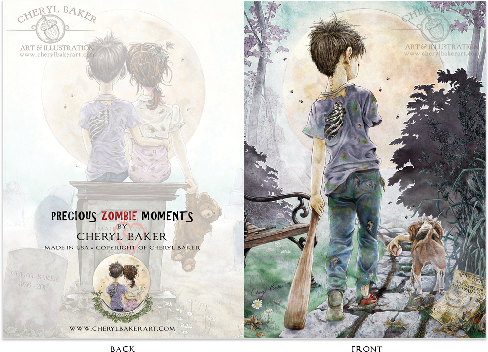 Image - Cute Zombie Boy Art (1000x1000), Png Download