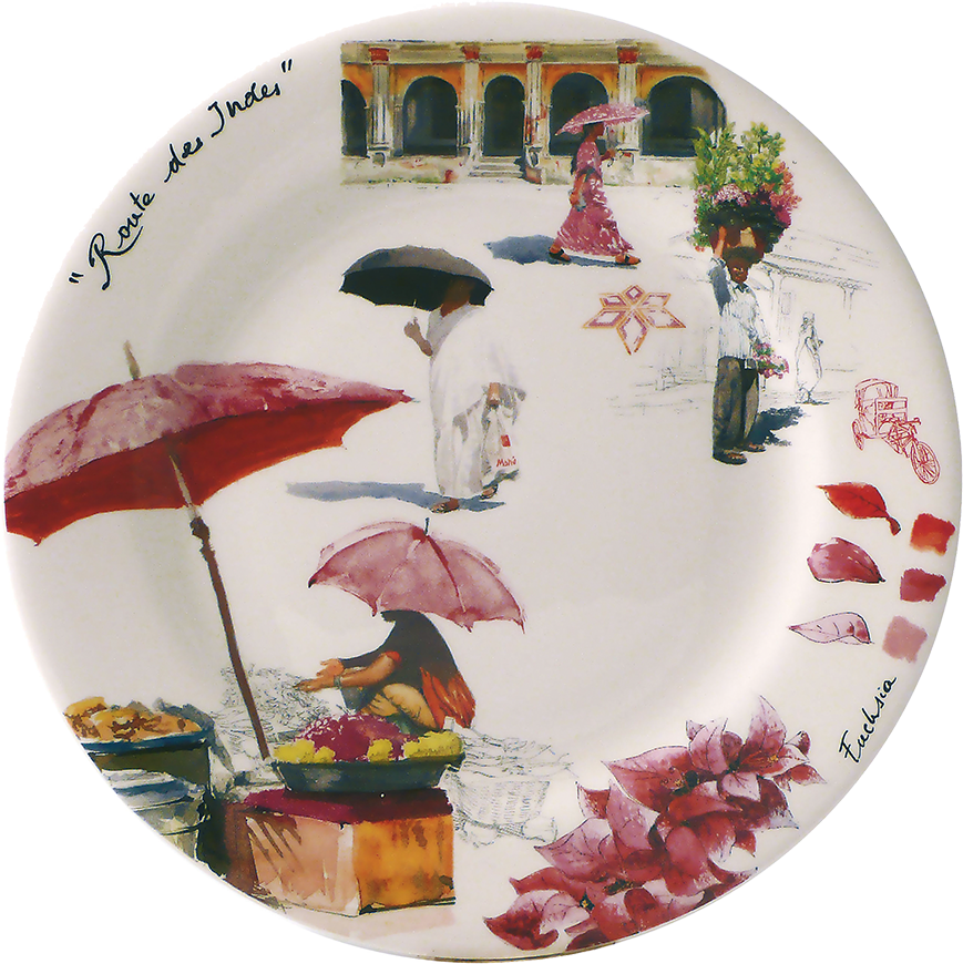4 Dessert Plates Assorted (869x870), Png Download
