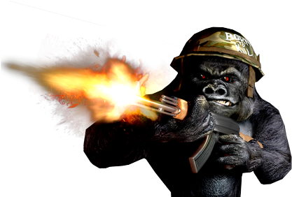 Gorilla (500x281), Png Download
