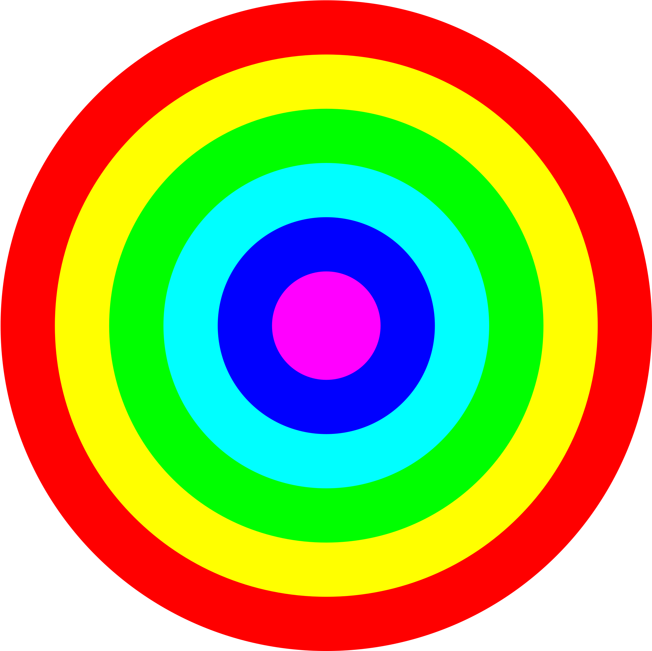 Free Circle Target Binary - Colorful Target (800x800), Png Download