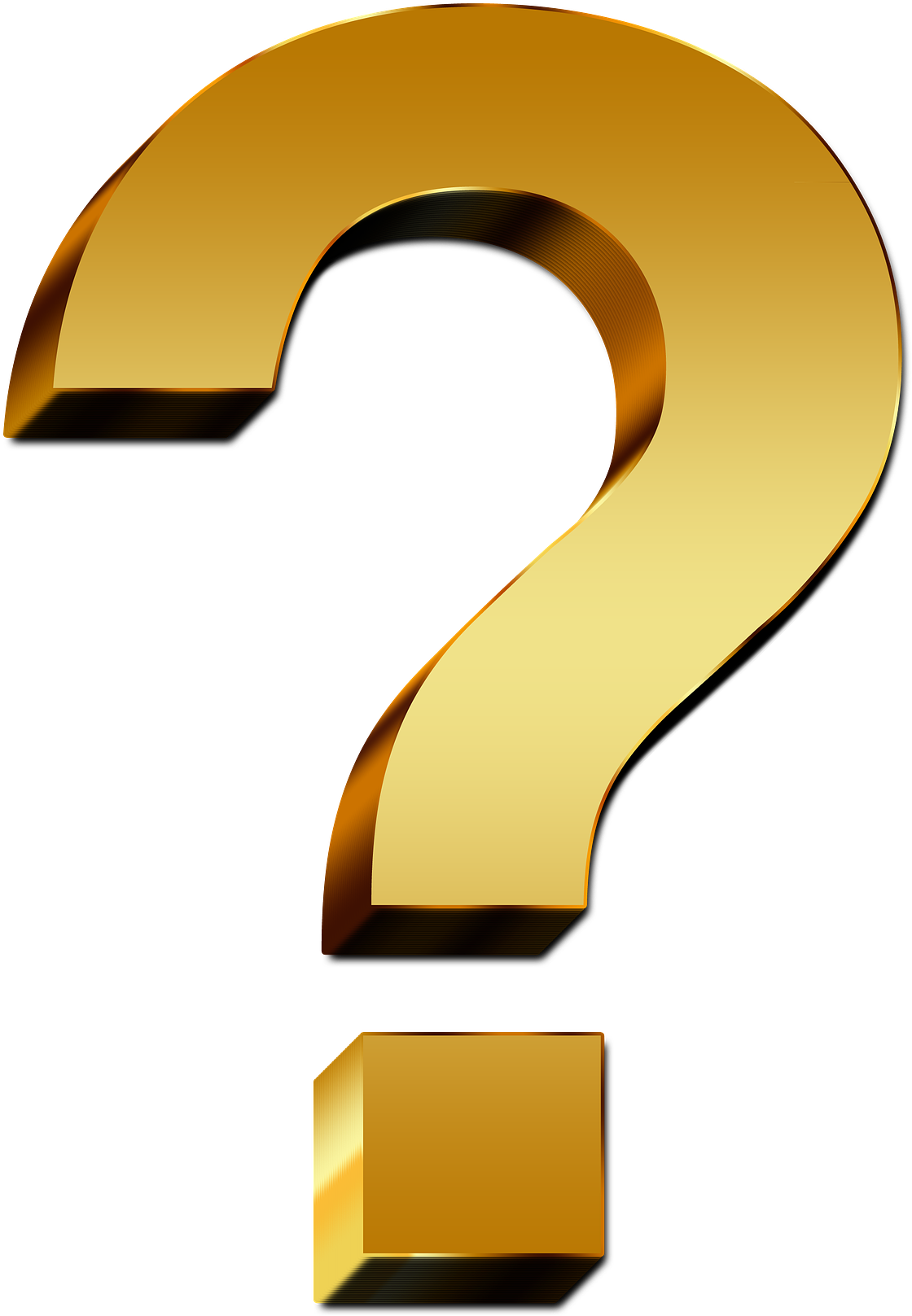 Question Mark 1 - Question Mark Gold (1920x1920), Png Download