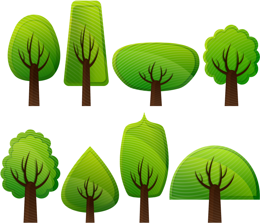 How To Set Use Simple Trees Clipart (900x774), Png Download