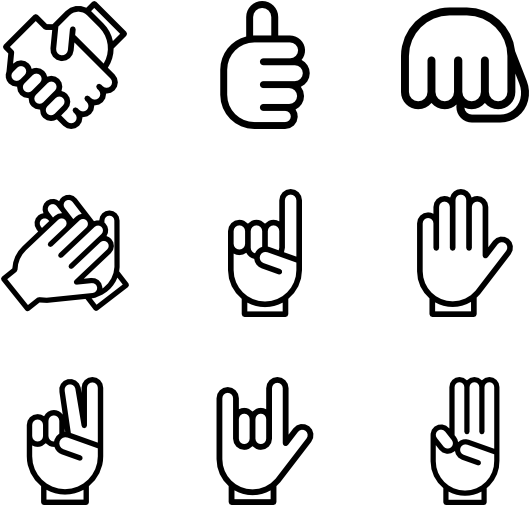 Thumbs Up Icons - Thumbs Up Line Icon (600x564), Png Download