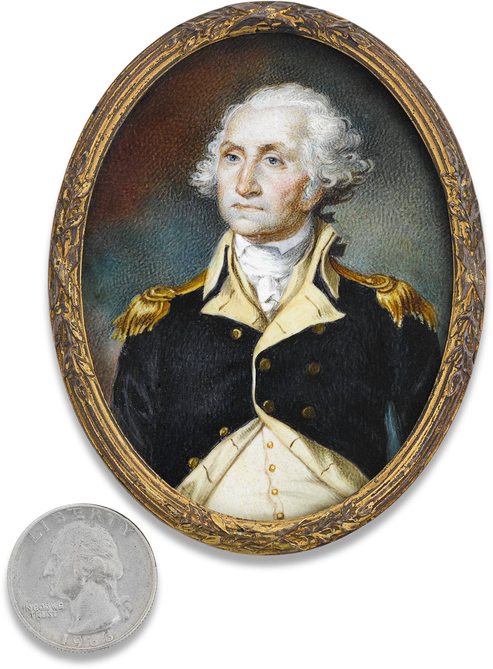 Miniature Portrait Of George Washington - Portrait (2000x2500), Png Download