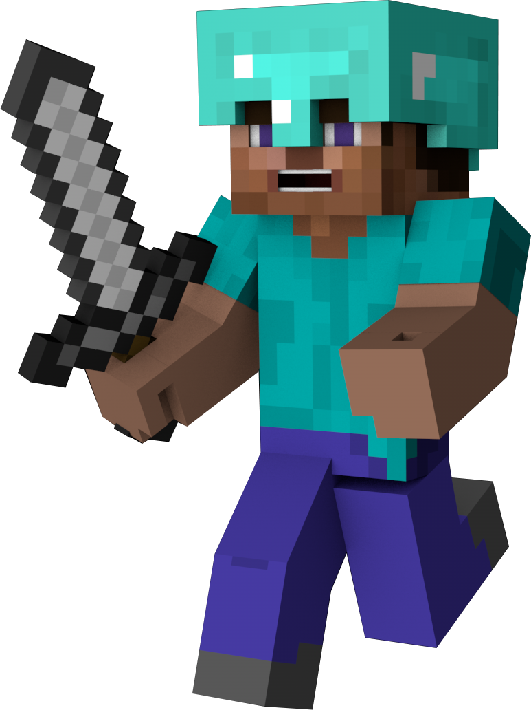 Minecraft Character Steve Png (773x1032), Png Download
