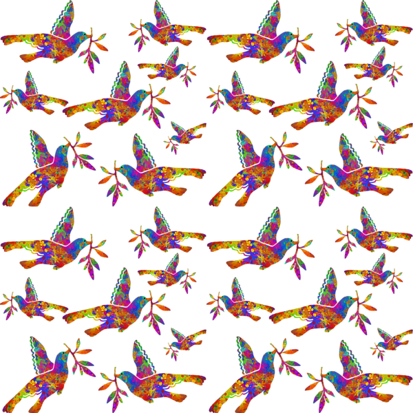 Bleed Area May Not Be Visible - Doves As Symbols (600x600), Png Download