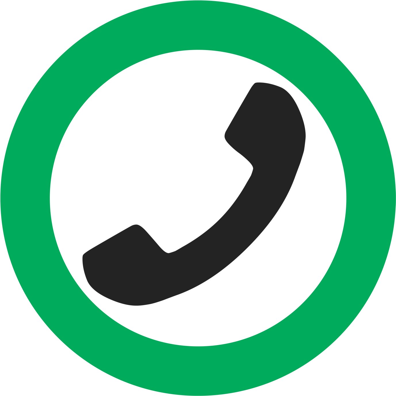 Phone Size - Telephone Icon (1500x1500), Png Download