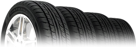 Allen Tire Company Offers A Wide Variety Of Top Tire - Firestone Firehawk Gt Tire 215/45r17xl 91w Bw, Black (650x200), Png Download