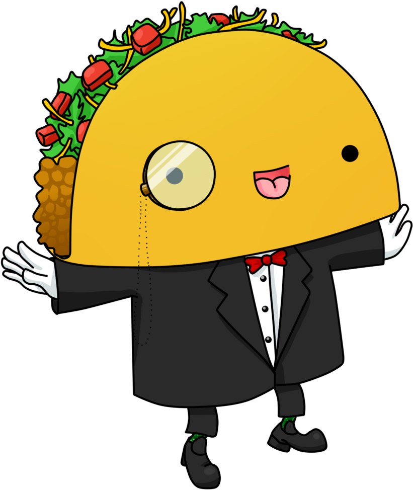 Cartoon Taco Taco Clipart Cute Pencil And Inlor Taco - Clip Art Taco (1024x1024), Png Download