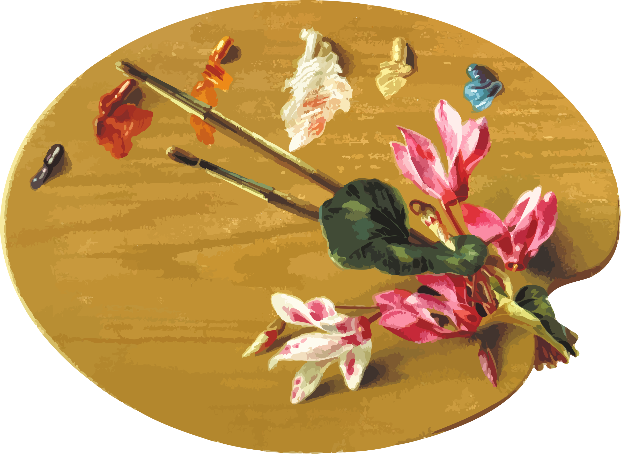 Palette Watercolor Painting Visual Arts - Artist's Palette (464x340), Png Download