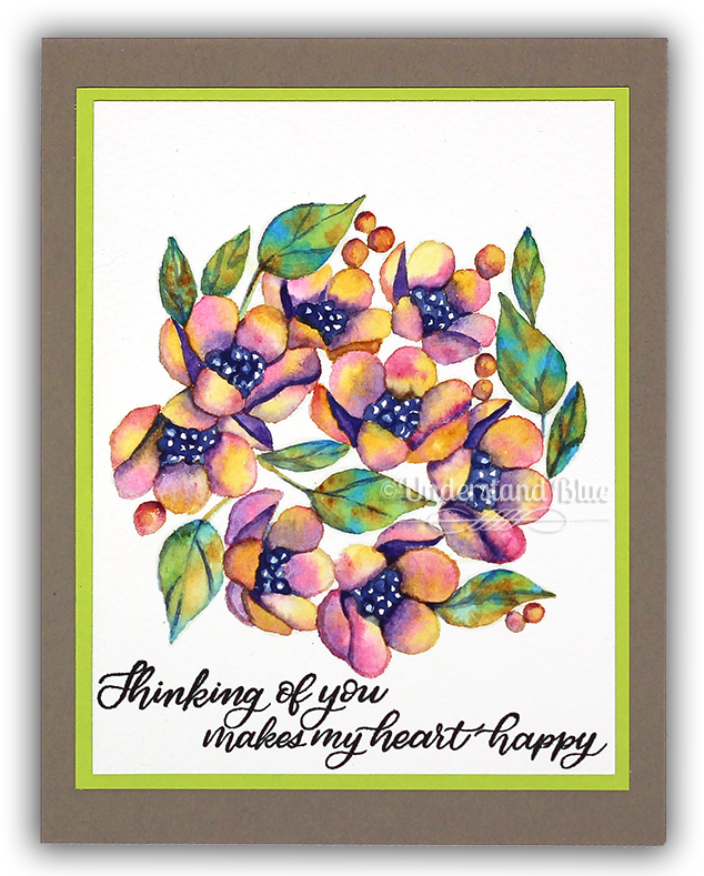 Center Cut Flowers No Line Watercolor By Understand - Tulip (650x799), Png Download