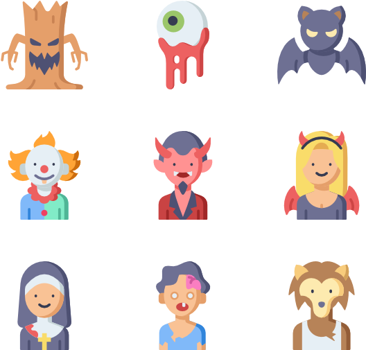 Halloween - Cartoon (600x564), Png Download