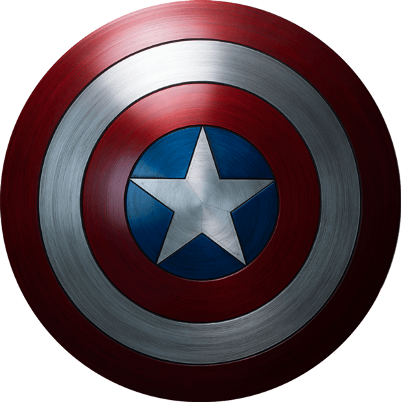 Arvind Pandit - Captain America Shield Png (585x586), Png Download