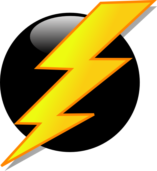 Lightning Bolt Clip Art - Lightning Bolt Clipart (546x597), Png Download