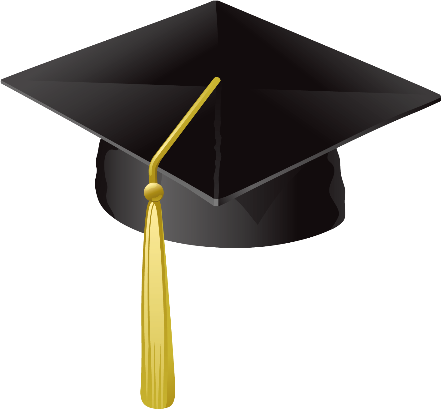 Banner Stock Graduation Caps In The Air Clipart - University Graduation Hat Png (1452x1388), Png Download
