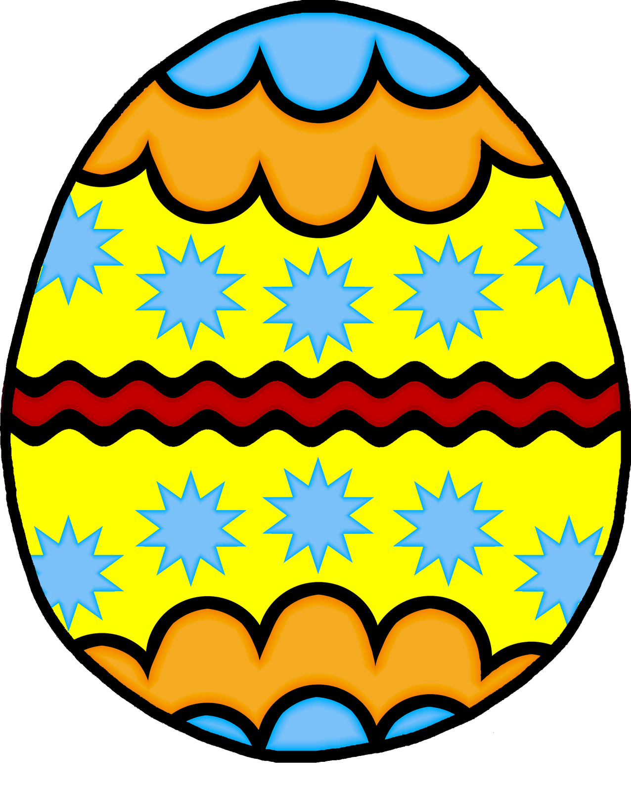 Easter Egg Clipart - Easter Eggs Clipart Hd (1276x1600), Png Download