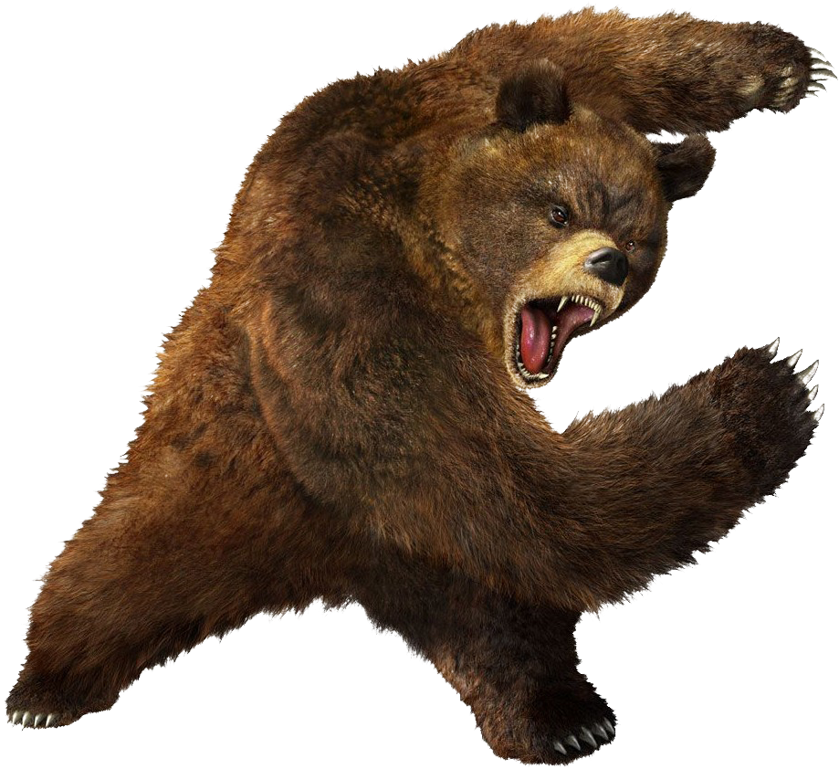 Brown Greezly Bear Png Image - Bear Png (950x1024), Png Download