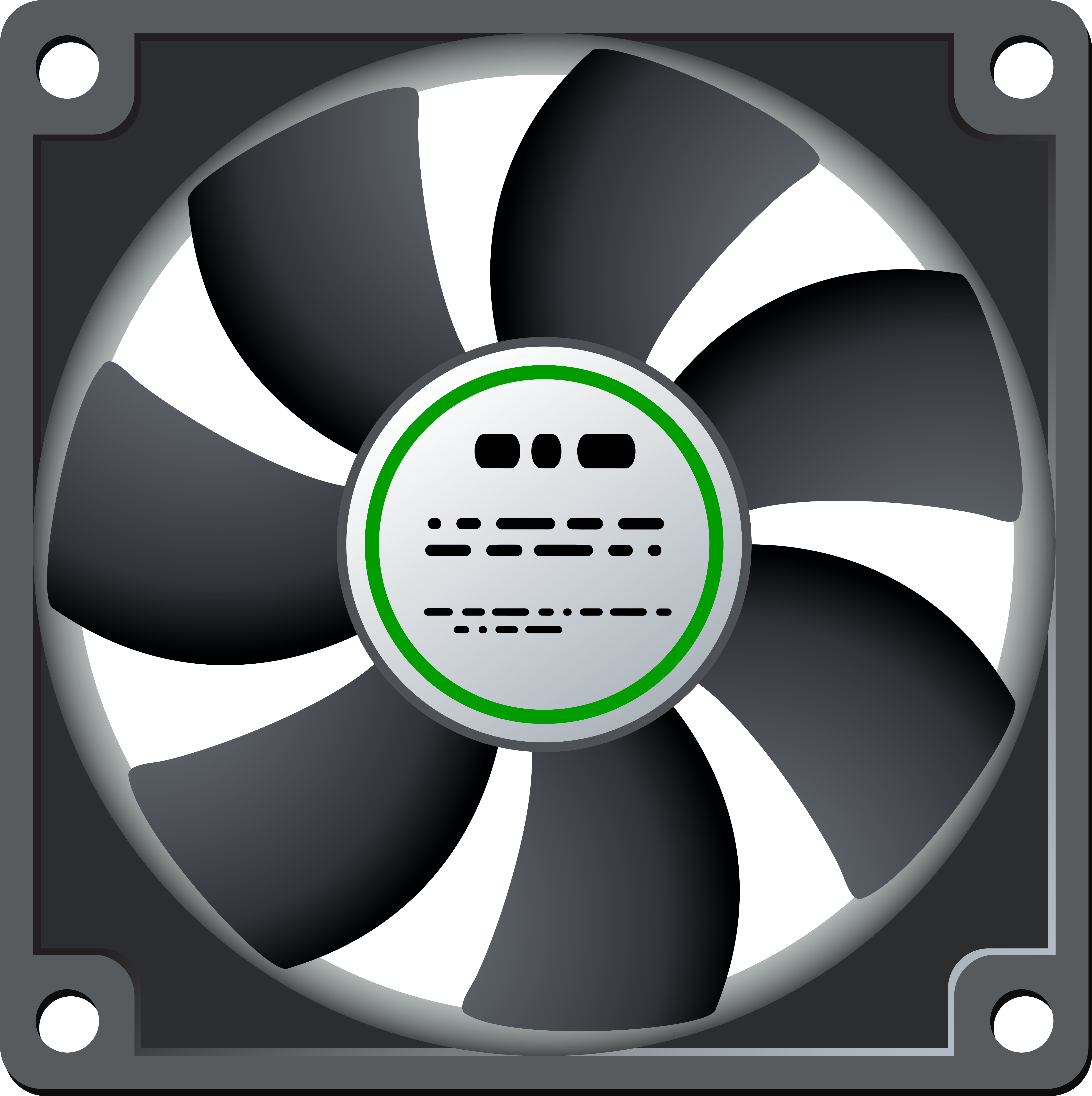 Standard Computer Fan Png Clipart - Computer Fan Png (5513x5530), Png Download