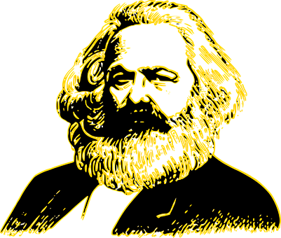 Karl Marx Portrait Man Beard Communism Kar - Karl Marx Images Png (401x340), Png Download