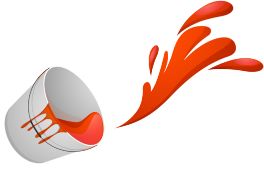 Happy Holi Bucket Orange Splatter Vector, Happy Holi, - Color Of Bucket Holi (640x640), Png Download