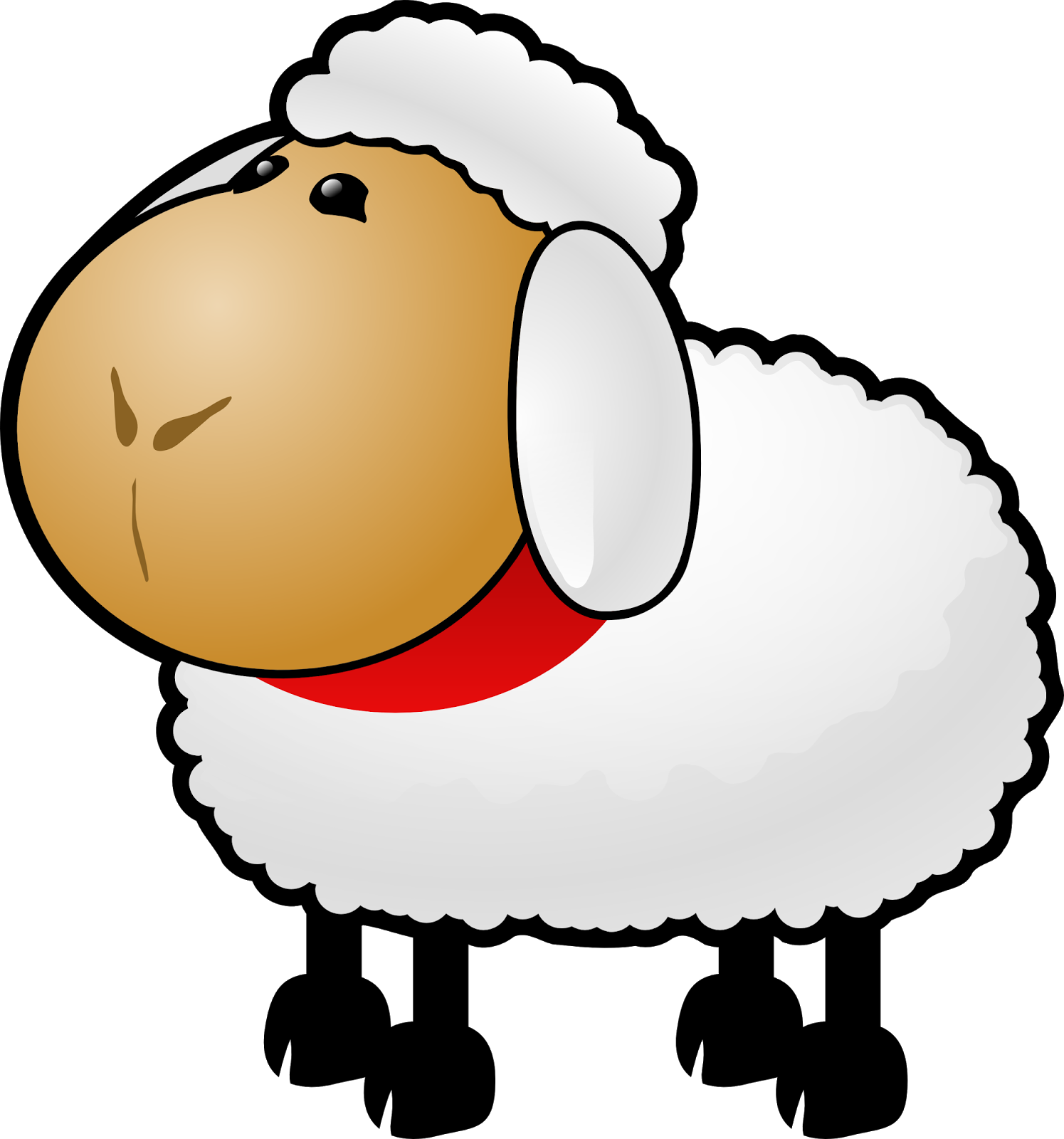 #superowca - Sheep Clip Art (597x640), Png Download