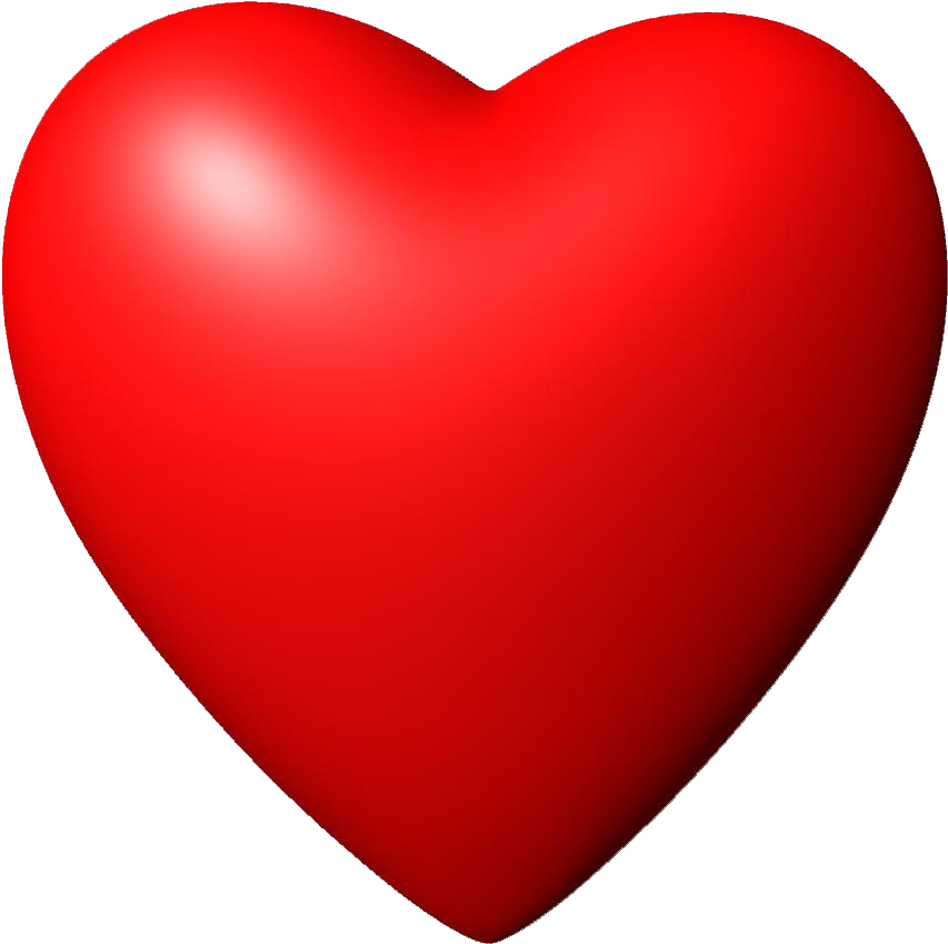 3d Red Heart Png Image - 3d Heart Clip Art (1200x1200), Png Download