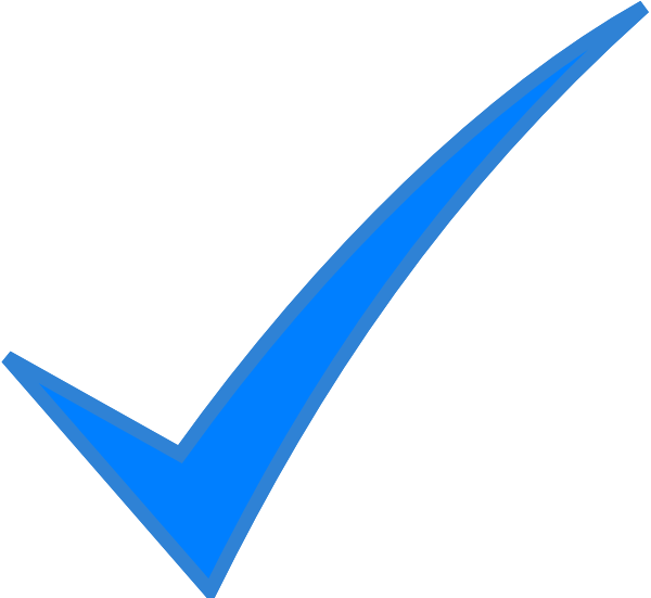 Check Mark Symbol Powerpoint - Blue Check Mark Png (600x551), Png Download