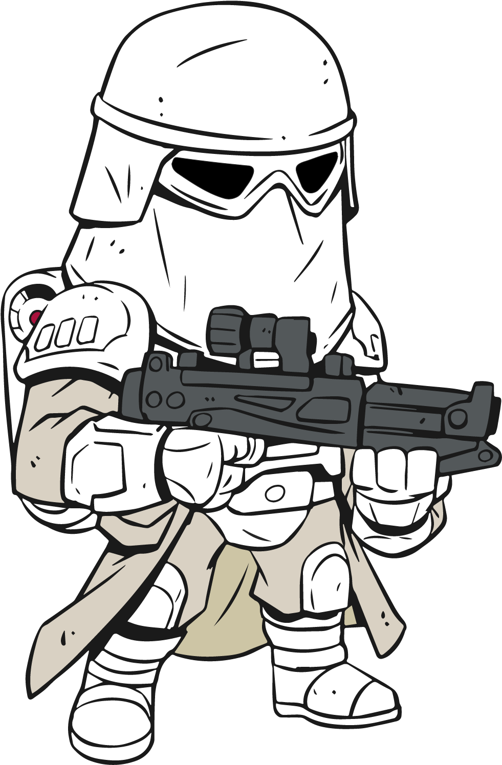 Star Wars Cartoon Drawing At Getdrawings - Star Wars Cartoon Png (1564x1564), Png Download