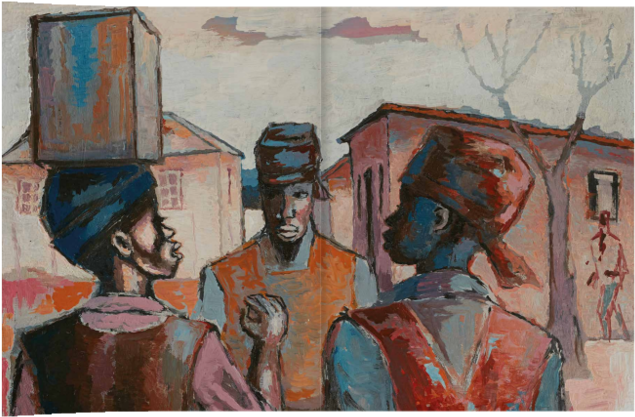 Group Talking, By Gerard Sekoto - Artist (800x450), Png Download