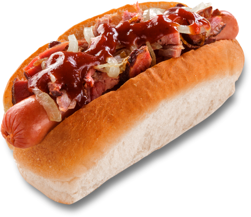 Bacon Hot Dogs Png Jpg Library Library - Hotdogs With Bacon Png (1024x1024), Png Download