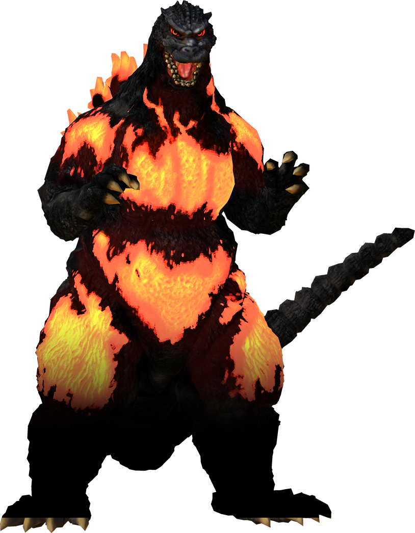 Burning Godzilla Godzilla The Game Burning Godzilla Full Size Png Download Seekpng