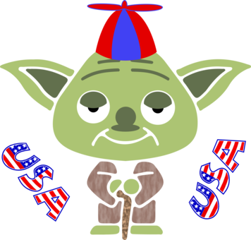 Yoda Star Wars Cartoon Anakin Skywalker Mace Windu - Star Wars Yoda Cartoon (356x340), Png Download
