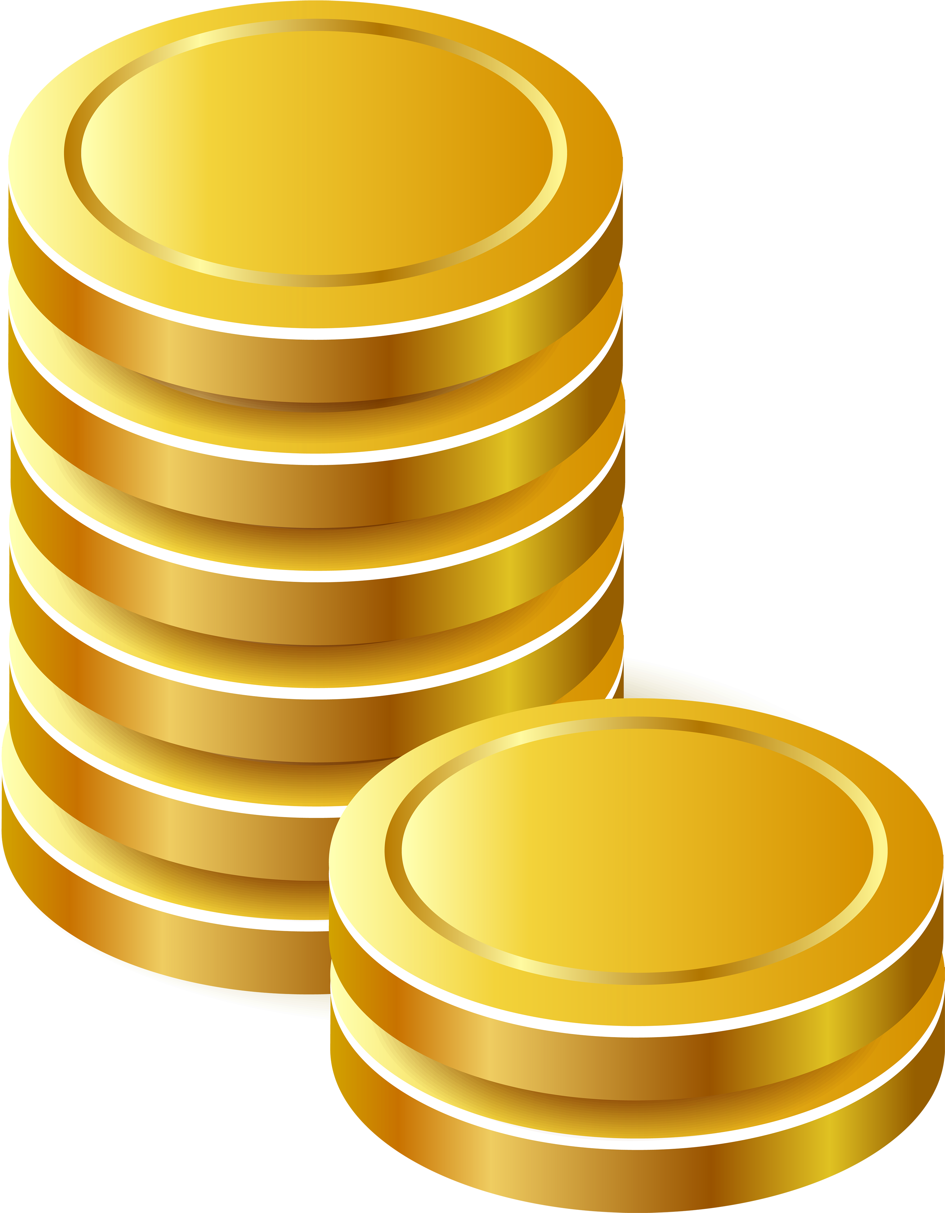 Gold Coins Png Clipart - Gold Coins Icon Png (3117x4000), Png Download