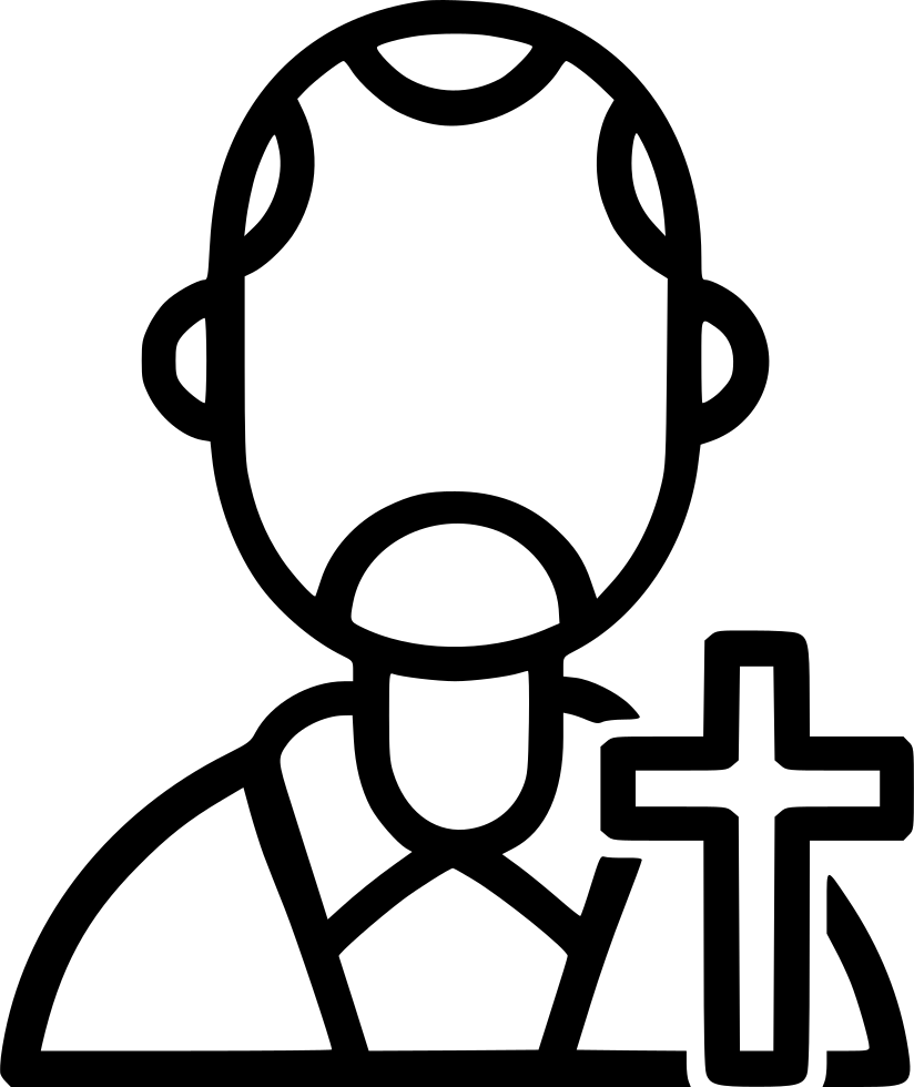 Church Padri Father Cross Christ Jesus Comments - Icon (824x980), Png Download