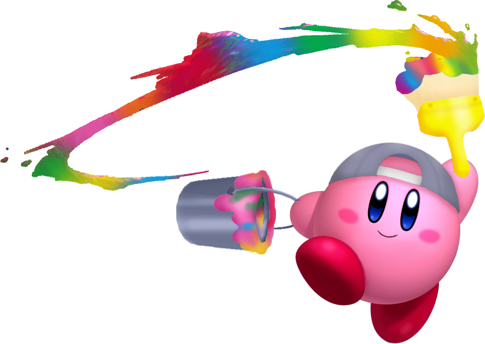 Paint Kirby Kdl3d - Paint Kirby Png (963x684), Png Download