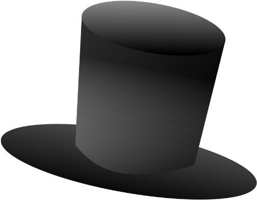 Brown Books Top Hat - Top Hat Png (522x460), Png Download