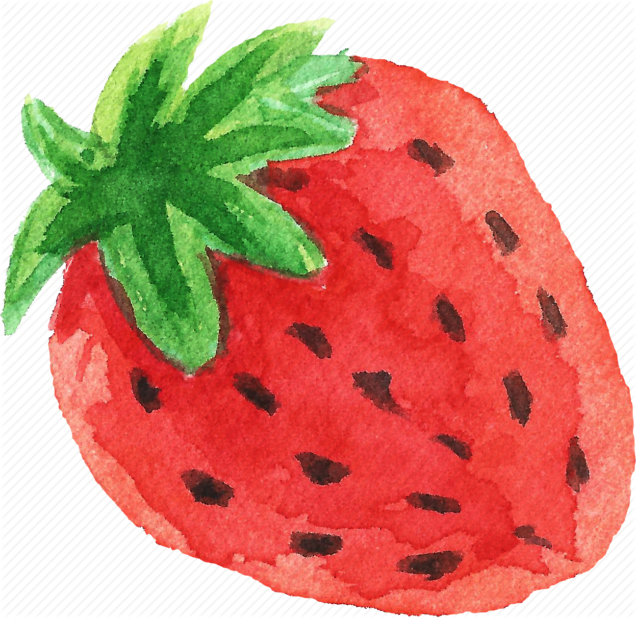 Watercolor Fruits (1247x1211), Png Download