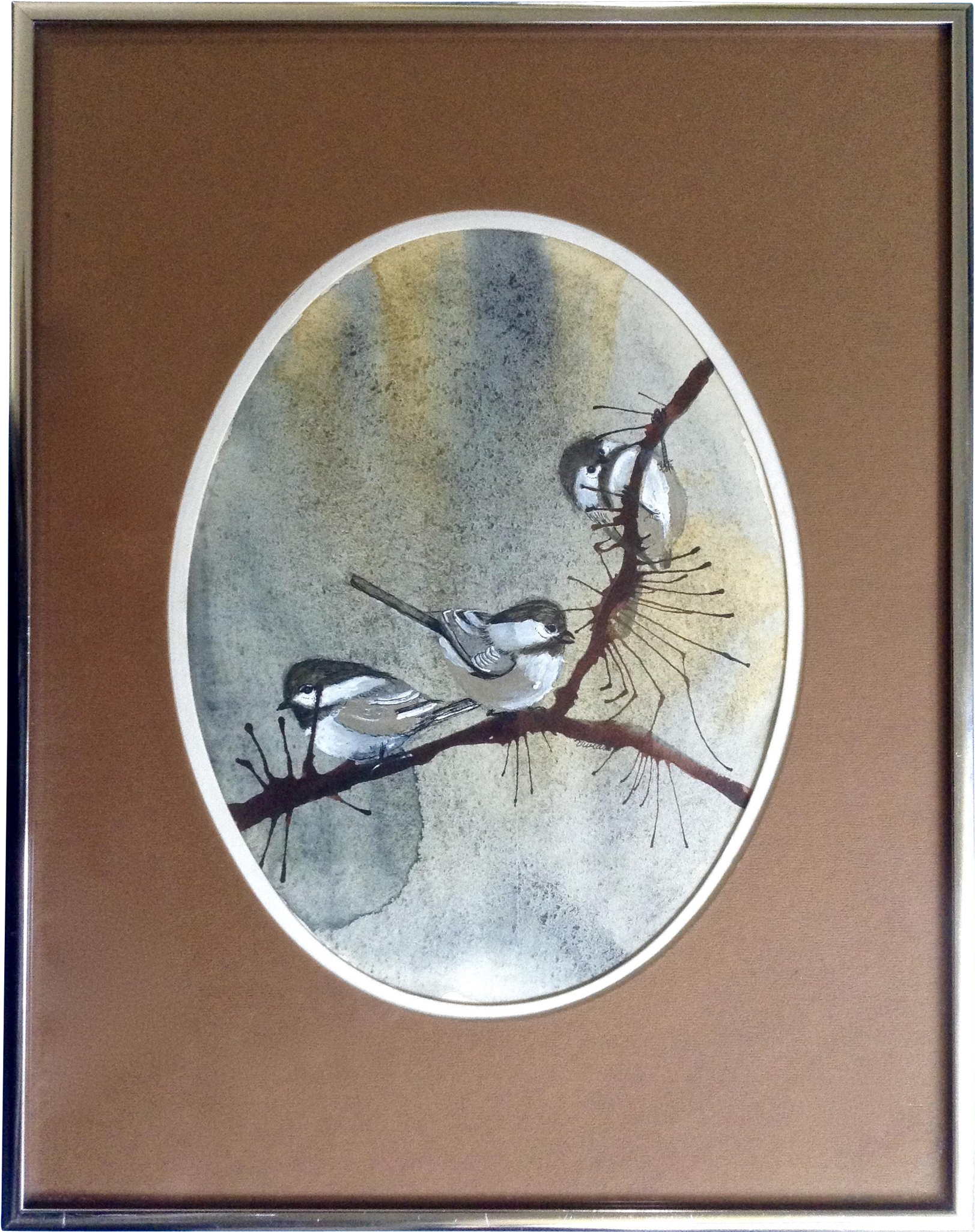 Chickadee North American Titmouse Birds On A Branch, - Loon (2048x2048), Png Download