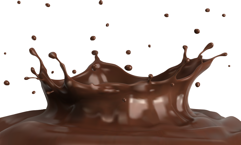 Splashed Chocolate Sauce Transparent Decorative - Hot Chocolate Splash Png (1024x617), Png Download