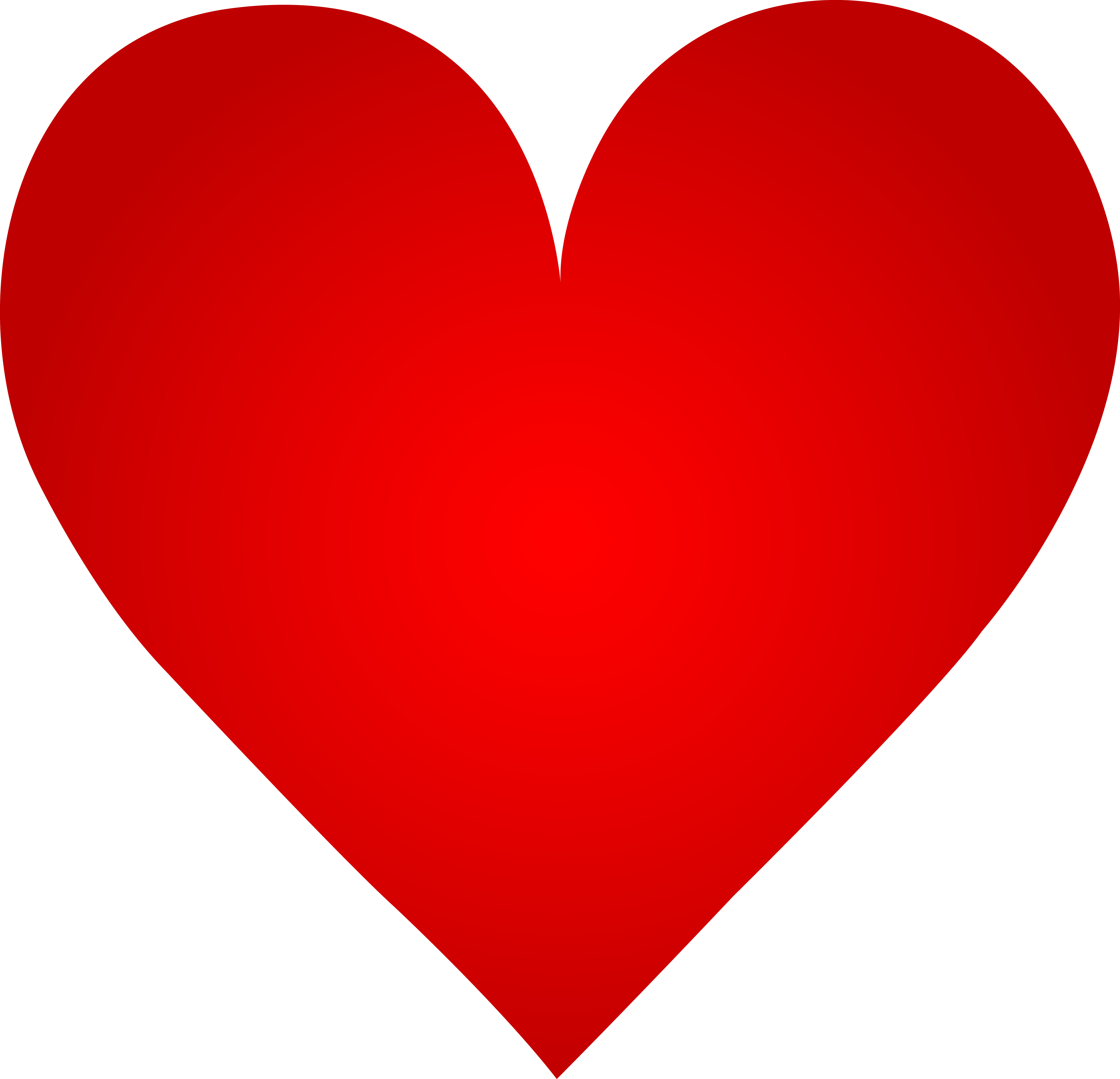 Big Red Heart (7989x7692), Png Download