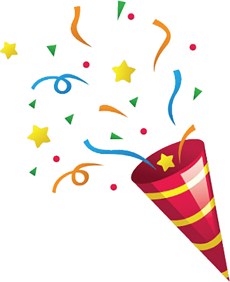 Confetti Explosion - Confetti Png (450x551), Png Download