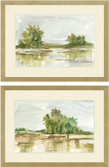 Muted Watercolor Pk/2 - Watercolor Painting (550x550), Png Download