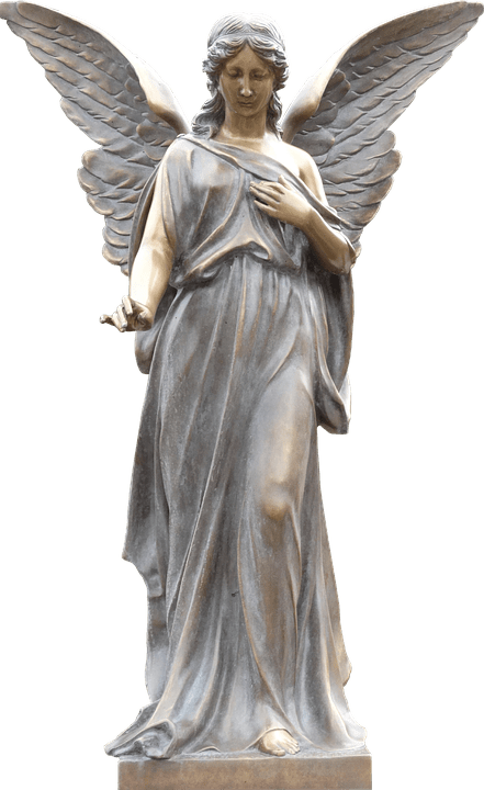 Angel Transparent Png - Angel Statue Png (441x720), Png Download