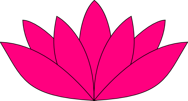 Cartoon Lotus Flower (600x323), Png Download