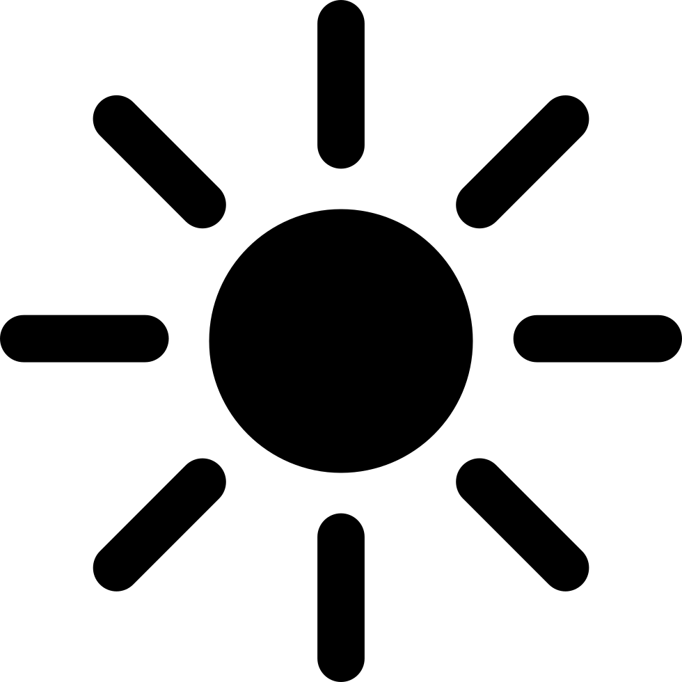 Png File - Sun Light Icon (980x980), Png Download
