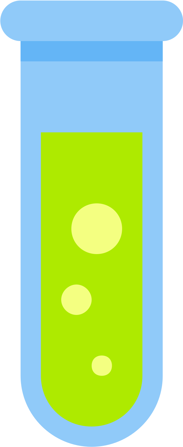 It's A Logo Of A Thin Test Tube - Transparent Test Tube Png (1600x1600), Png Download