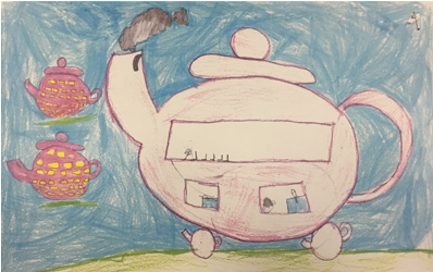 “the Teapot Truck” - Sketch (555x249), Png Download