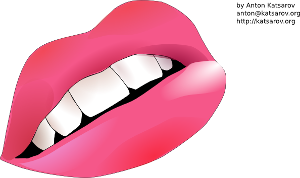 Mouth Lips Svg Clip Arts 594 X 354 Px (594x354), Png Download