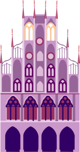 Download Castle Clipart Clip Art - Illustration (260x489), Png Download