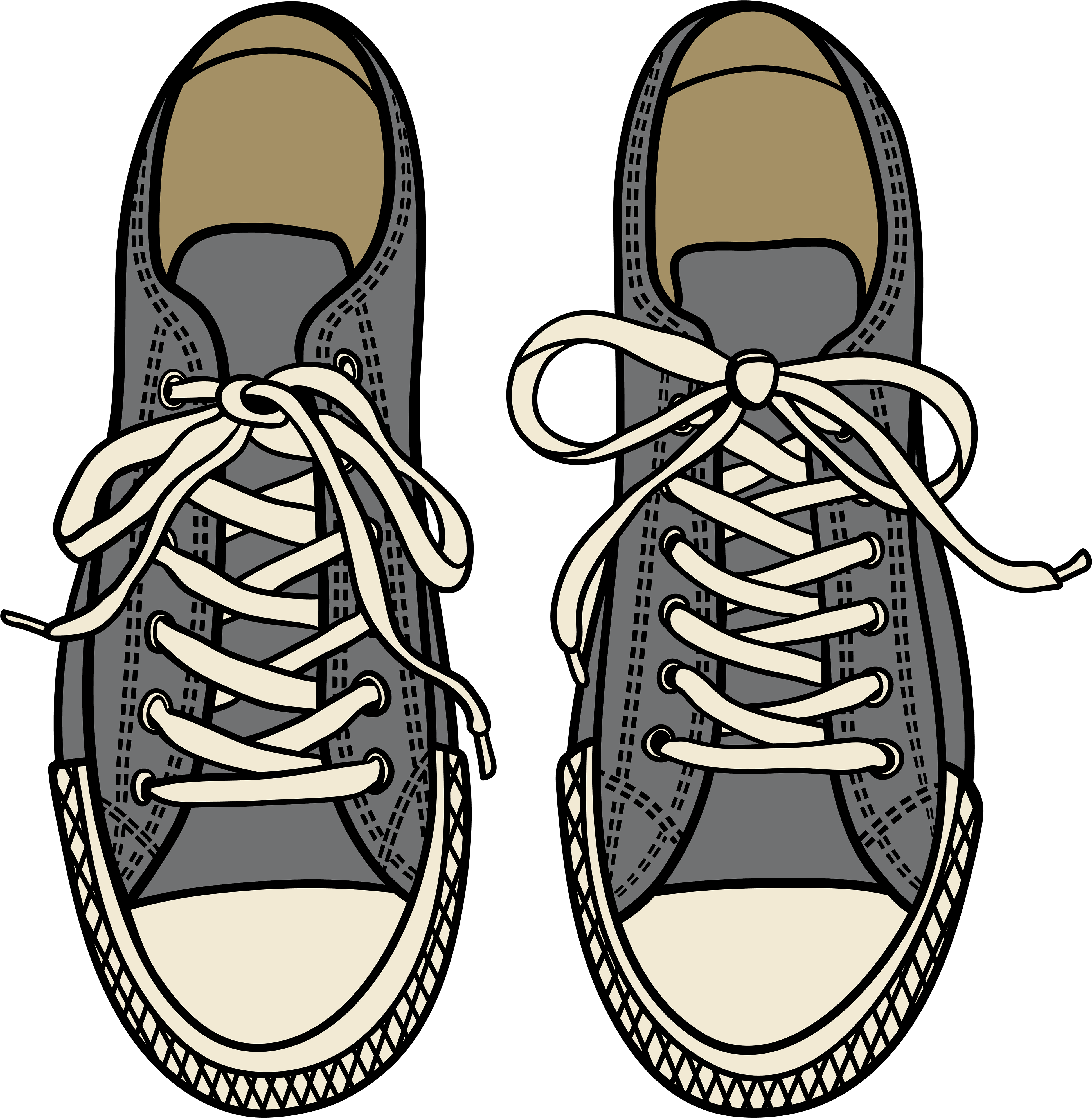 Banner Free Download Grey Sneakers Png Best Web - Pair Of Shoes Clipart (4000x4096), Png Download